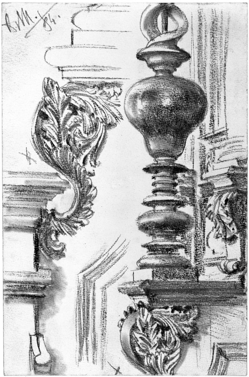 Barocke Architekturdetails aus einer Kirche