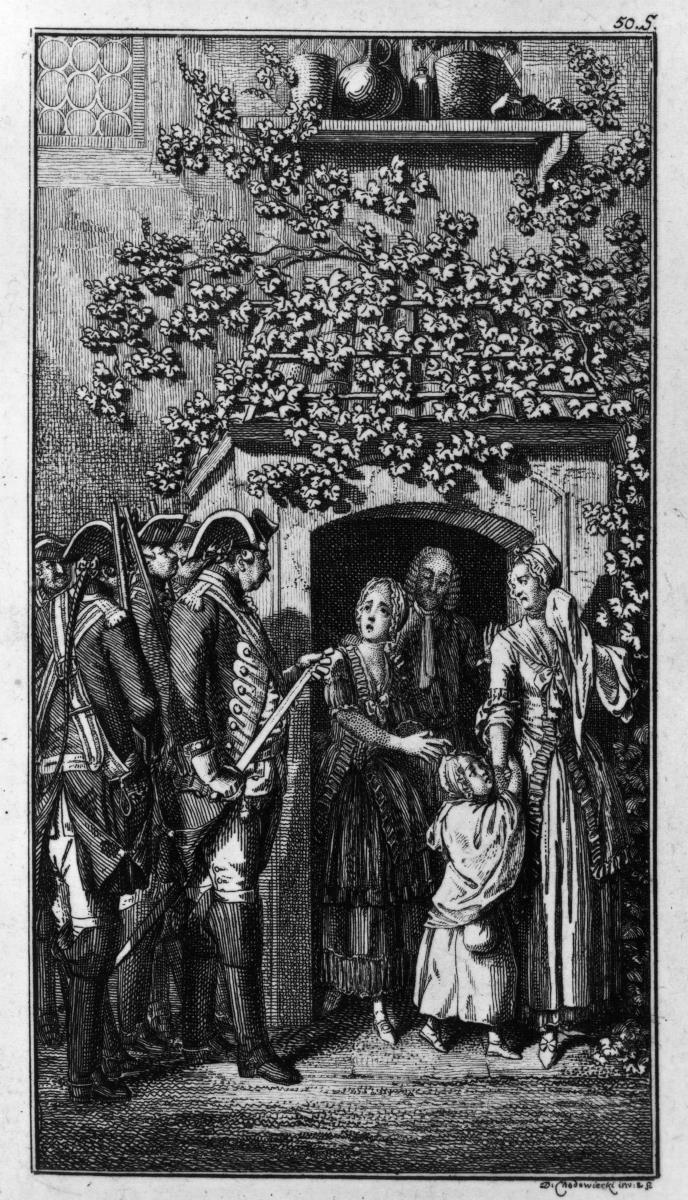 Sebaldus Nothanker. Bl. 7: Vertreibung der Familie aus dem Pfarrhause (Wiederholung von Bl. 2)