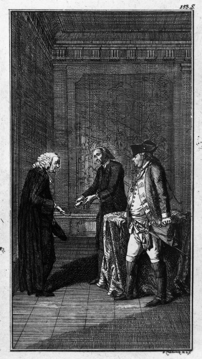 Sebaldus Nothanker. Bl. 9: Der angeworbene Staupius gewährt dem Major Befreiung gegen ein Lösegeld