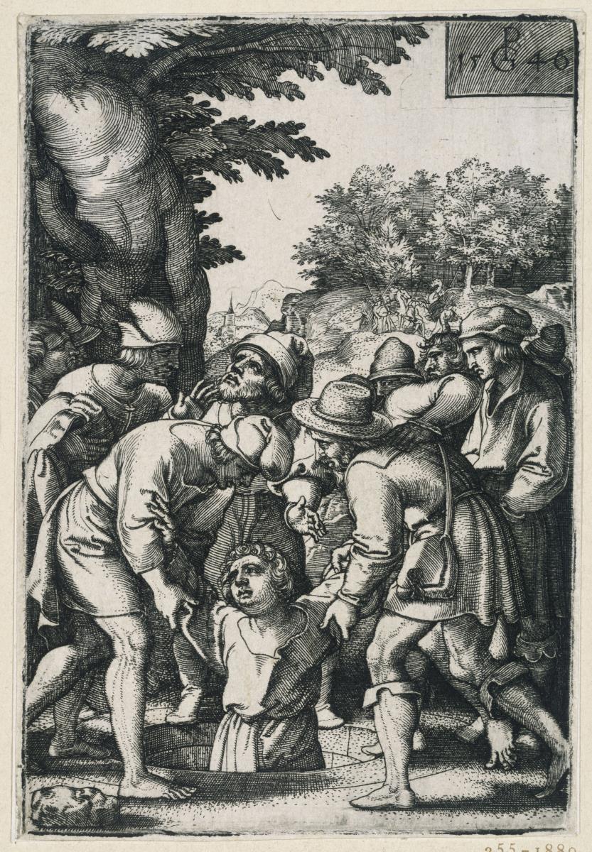 Joseph wird in einen Brunnen geworfen