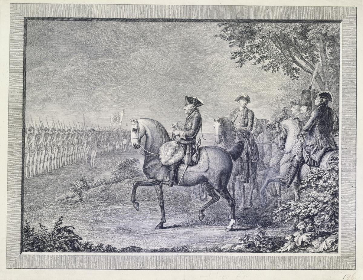 König Friedrich II. Wachparade in Potsdam