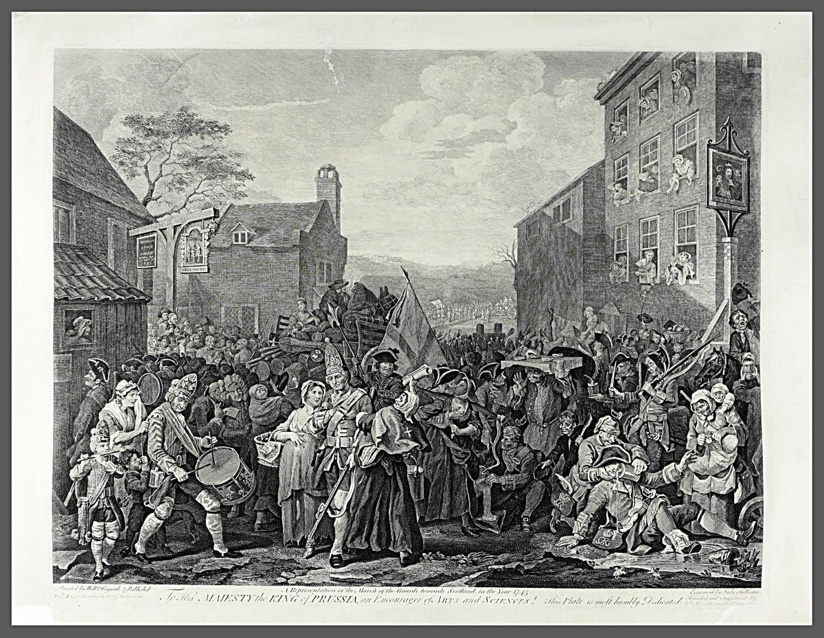 A Representation of the March of the Guard towards Scottland, in the Year 1745.