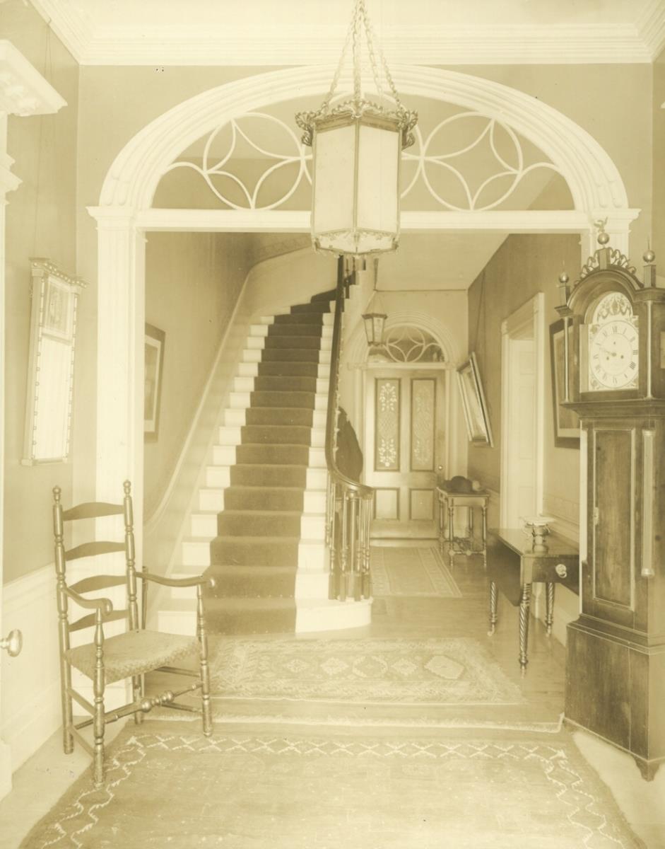 Salem, 142, Federal Street, Cook-Oliver House, Innenaufnahme mit Treppe
