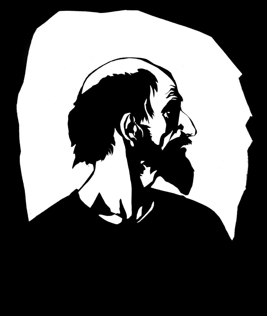 Männliches Brustbild, Kopf im Profil