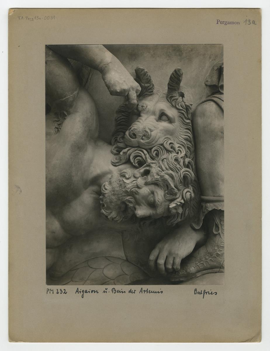 Pergamonaltar, Ostfries - Ausschnitt: Aigaion