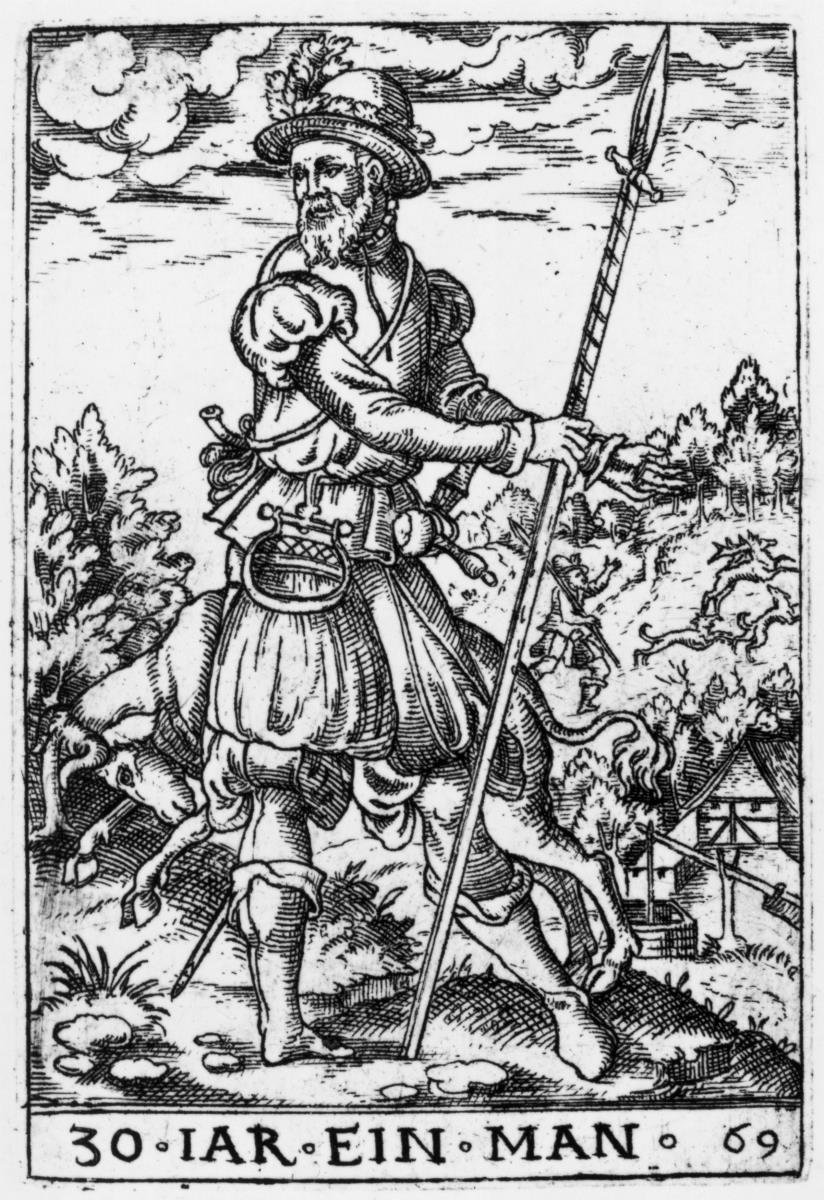 Die Altersstufen des Mannes. 30-jähriger Mann. Drittes Lebensalter