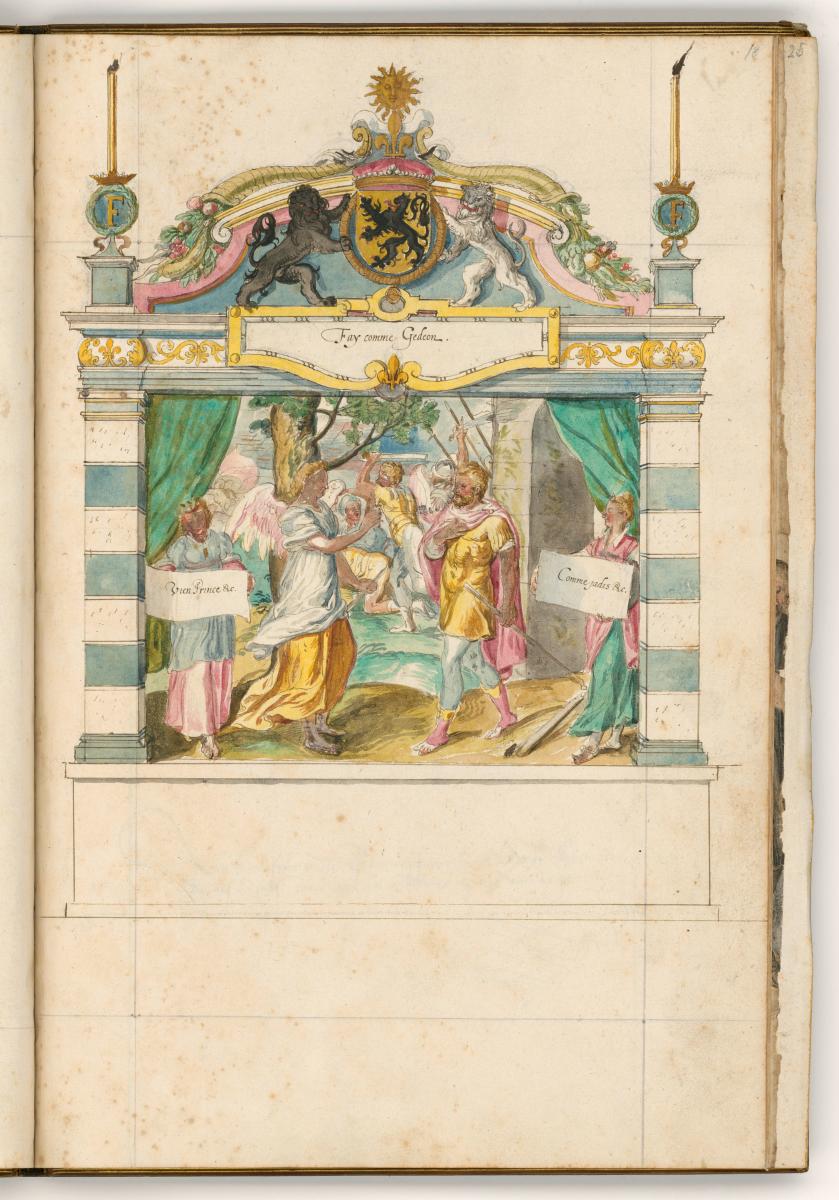 "Fay comme Gideon". in: Einzug des Herzogs von Anjou in Gent am 20. August 1582