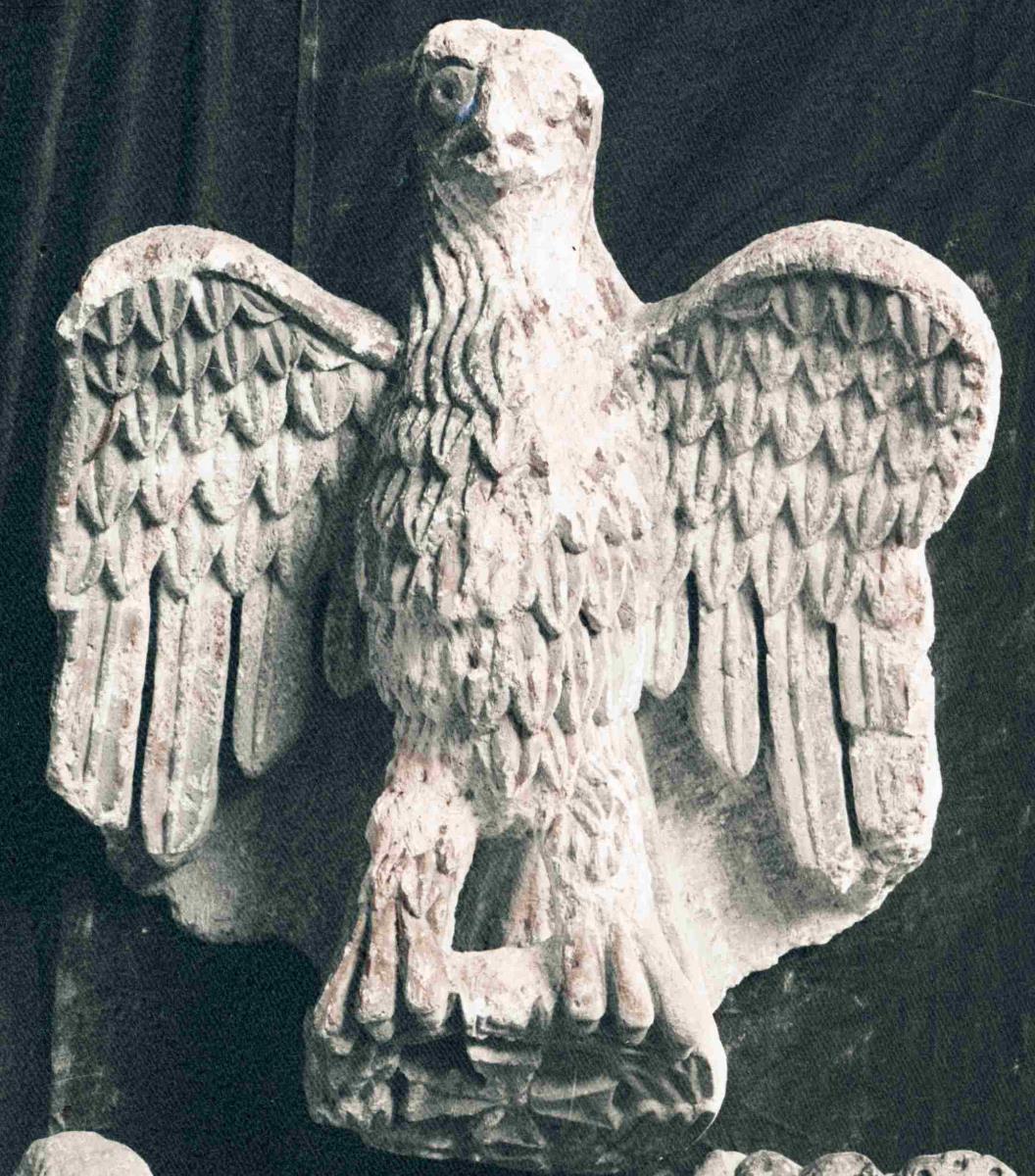 Adler mit Lorbeerkranz