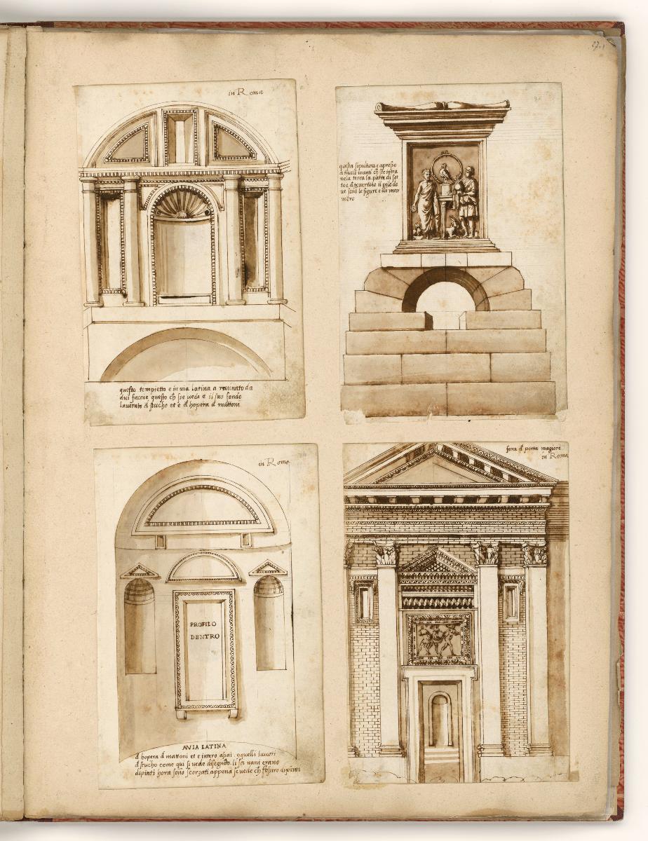 Grabbauten an der Via Latina und der Via Tiburtina; Fassade von Sant ' Urbano alla Caffarella bei Porta San Sebastiano, Rom