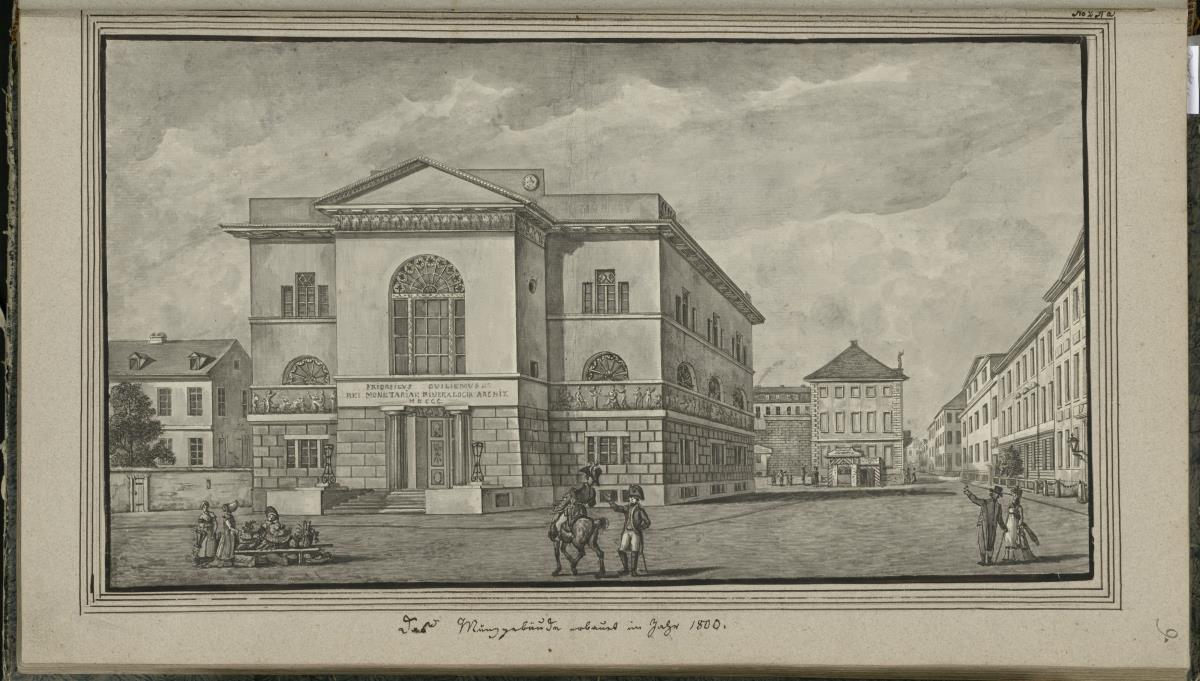 Werder. Das Münzgebäude erbauet im Jahr 1800.