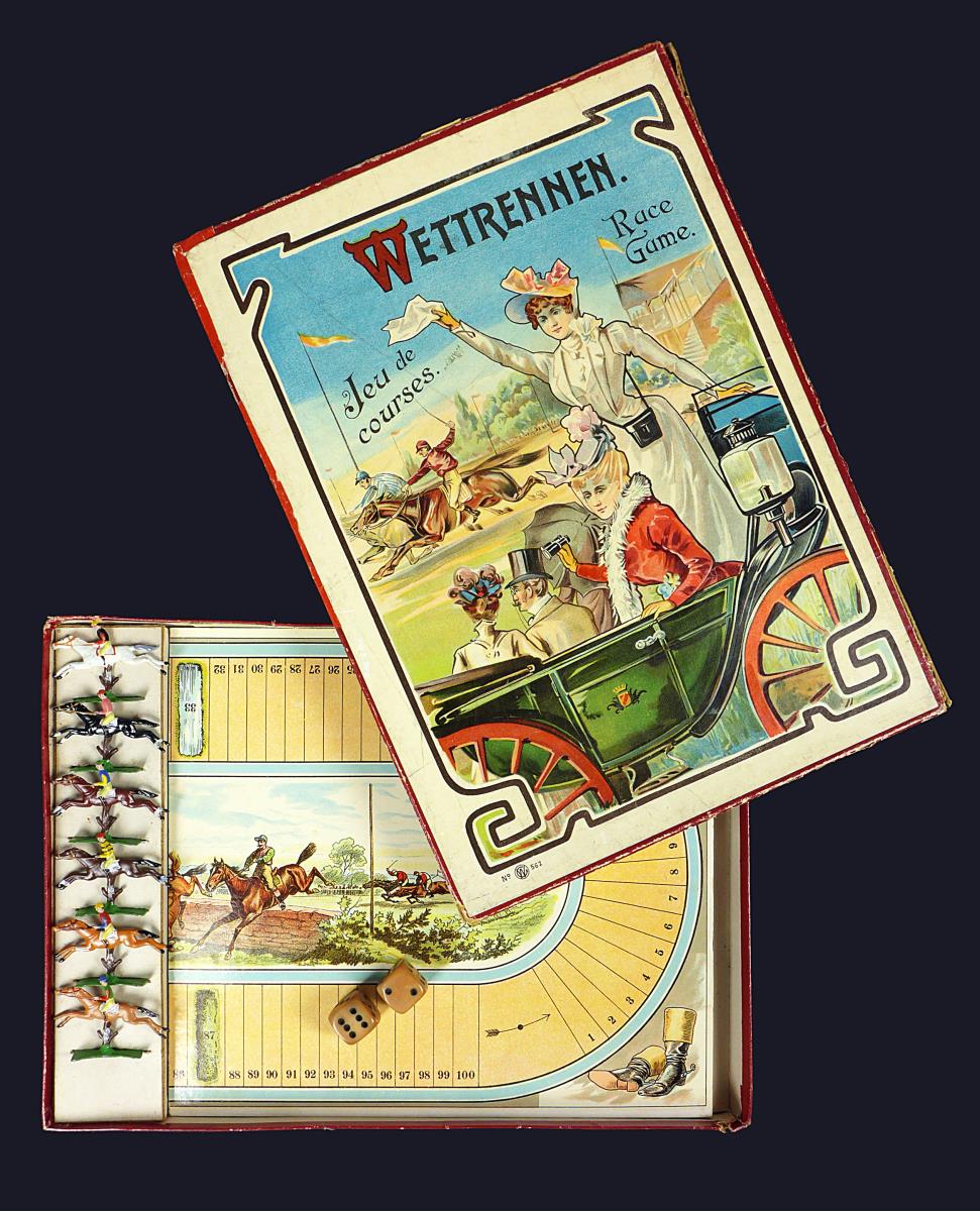 Wettrennen. Jeu de courses. Race game.