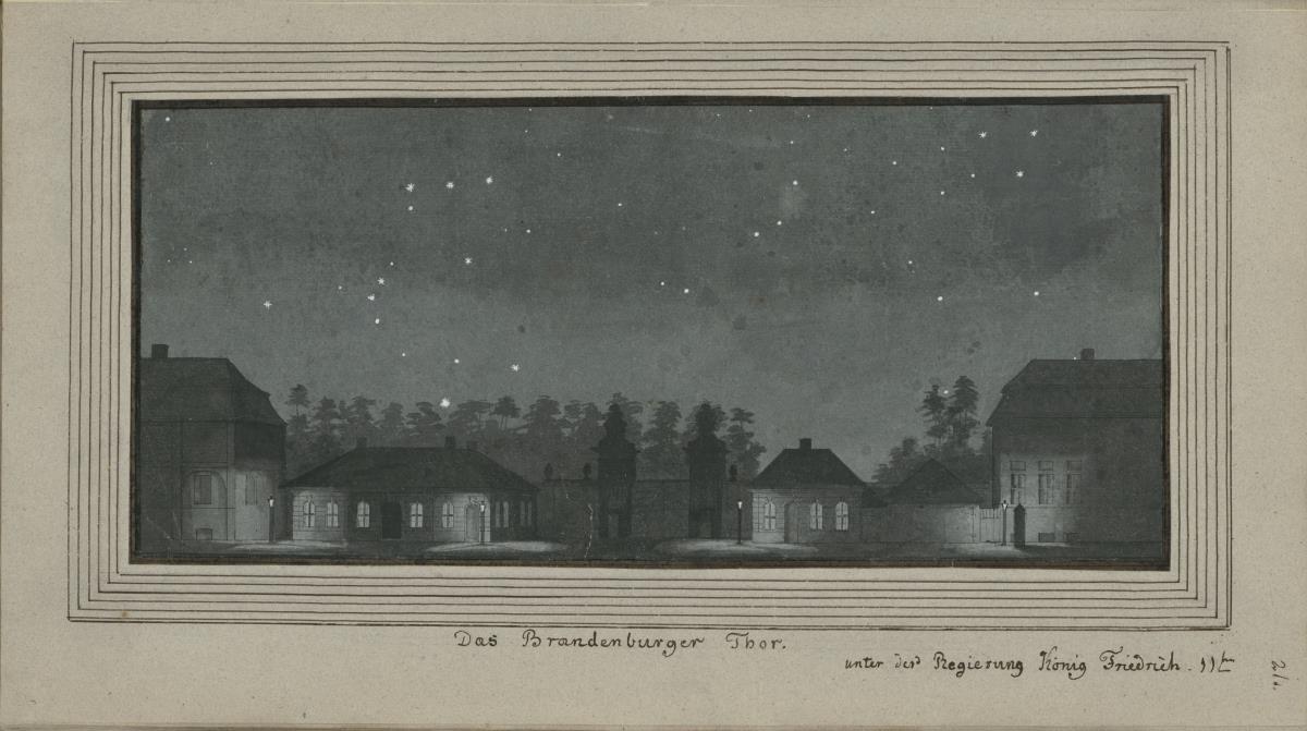 Das Brandenburger Thor. unter der Regierung König Friedrich IIten
