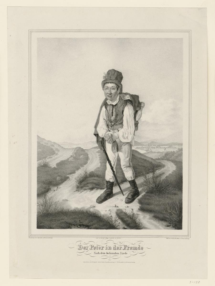 Wanderbursche. Der Peter in der Fremde