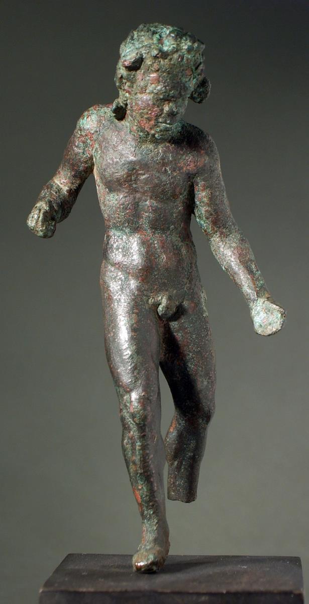 Hellenistische (?) Statuette eines Satyrs