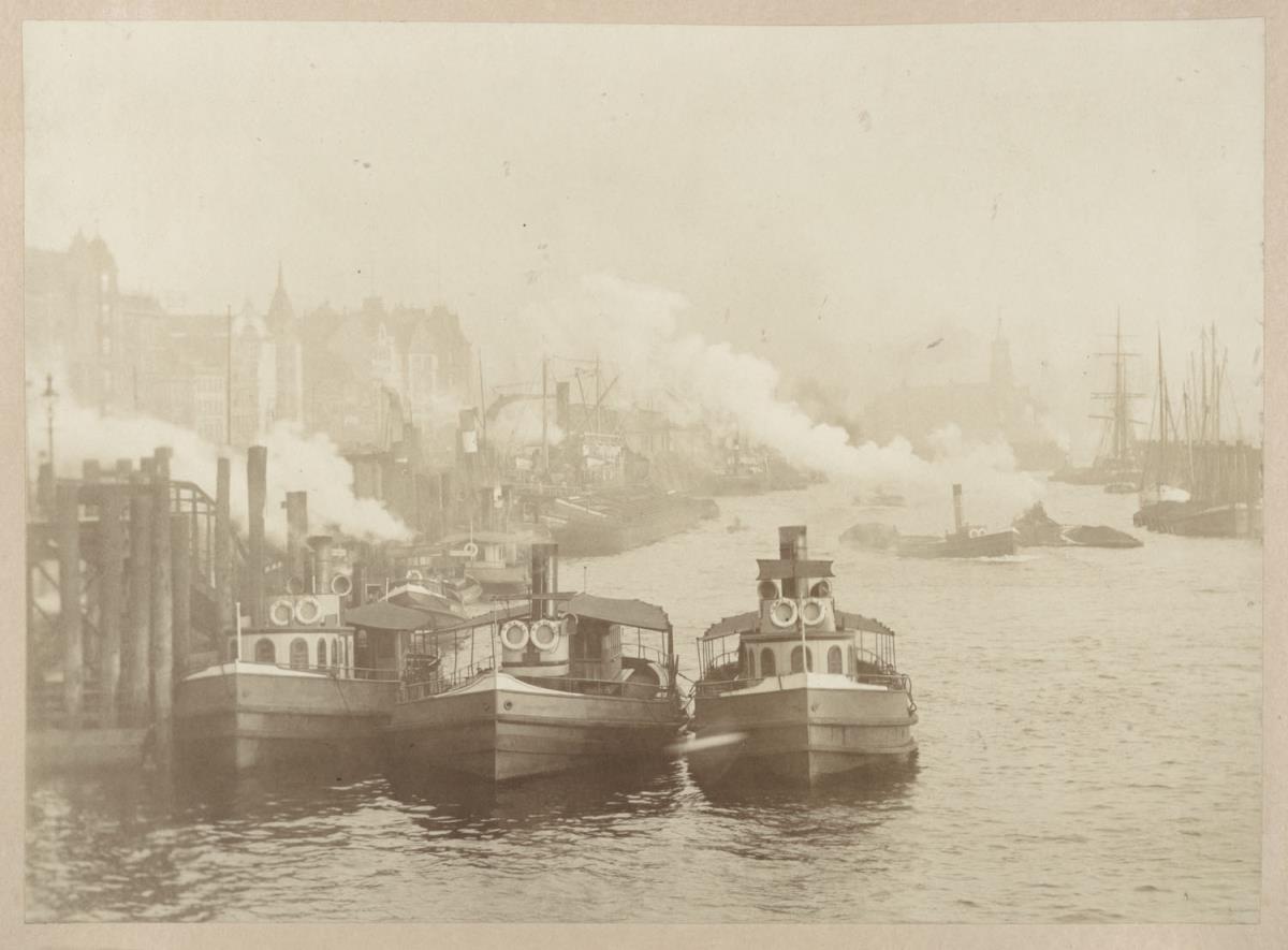 Hafendampfer (aus dem Album "Hamburg: Land und Leute der Niederelbe", Nachträge)