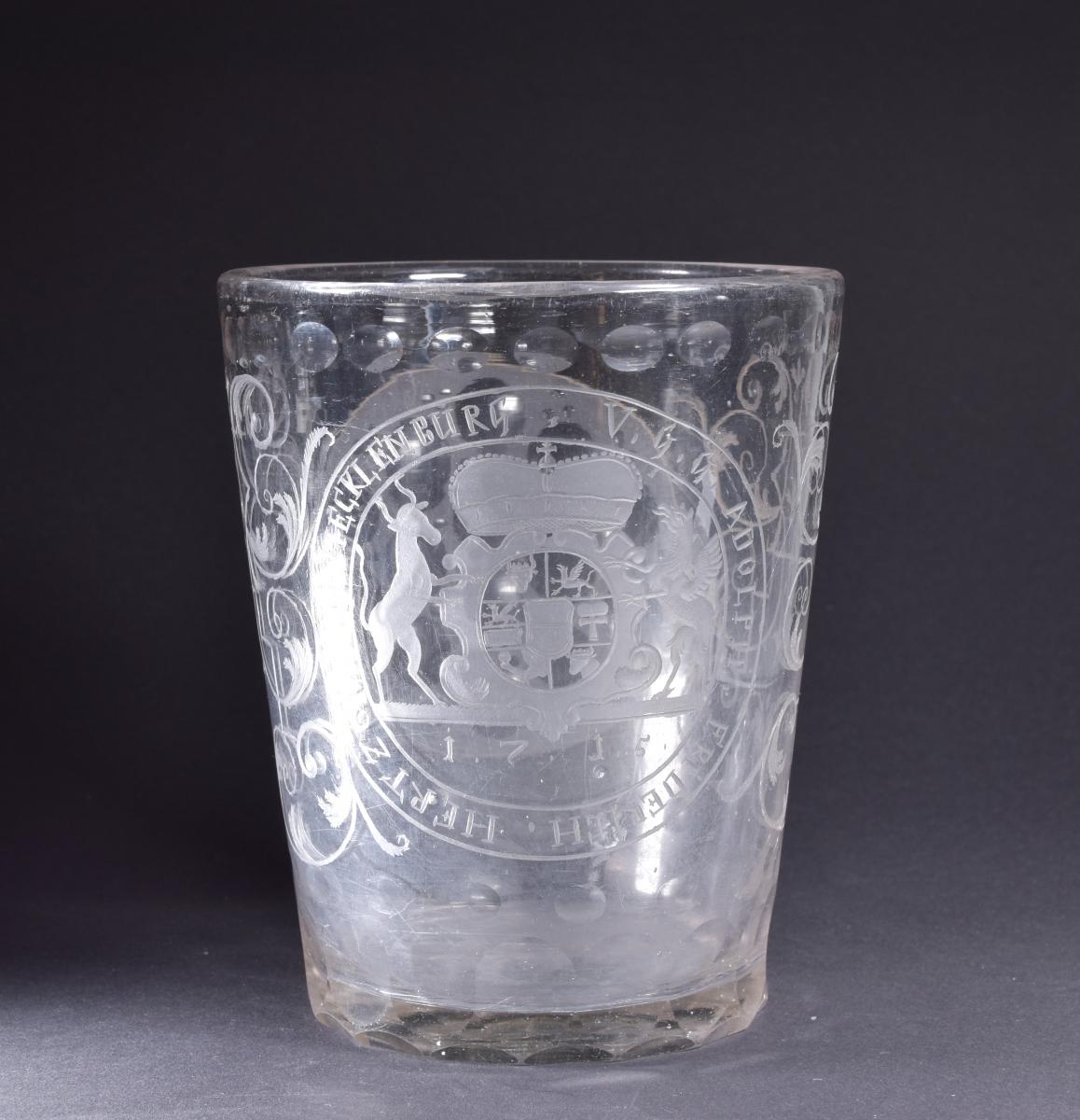 Becher mit mecklenburgischem Wappen