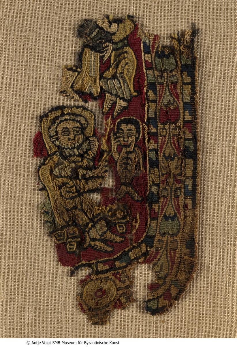 Fragment eines Zierstreifens mit Szene aus der alttestamentlichen Josefsgeschichte