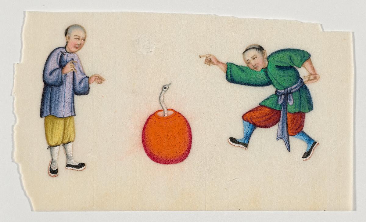 Ein Gaugler und ein Zuschauer