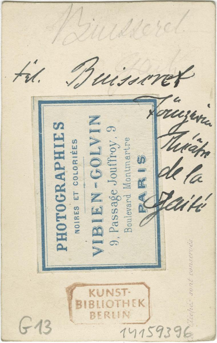 Porträt der Frau Buisseret in Rollenkostüm