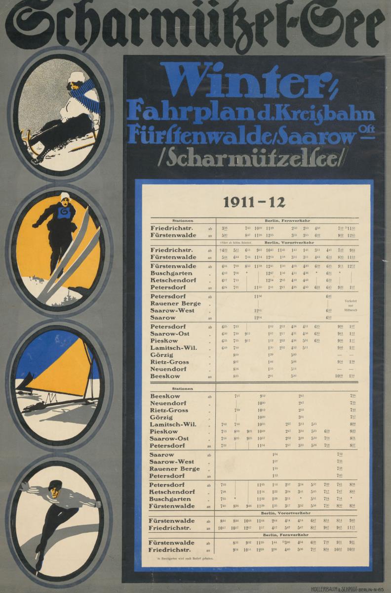 Scharmützel- See, Winterfahrplan der Kreisbahn Fürstenwalde Saarow