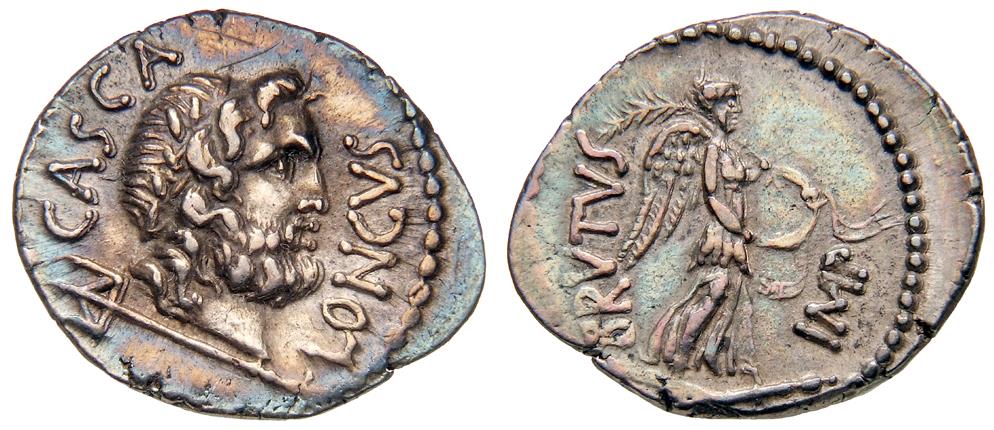 Röm. Republik: M. Iunius Brutus und P. Servilius Casca Longus