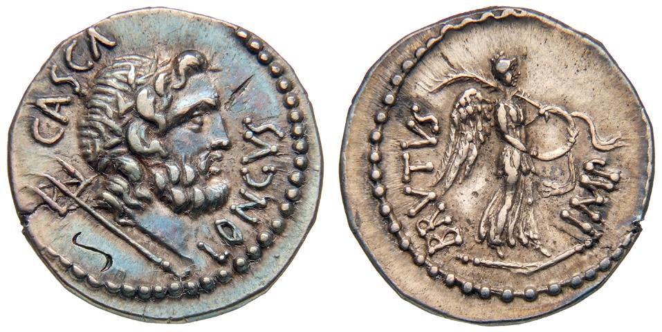 Röm. Republik: M. Iunius Brutus und P. Servilius Casca Longus