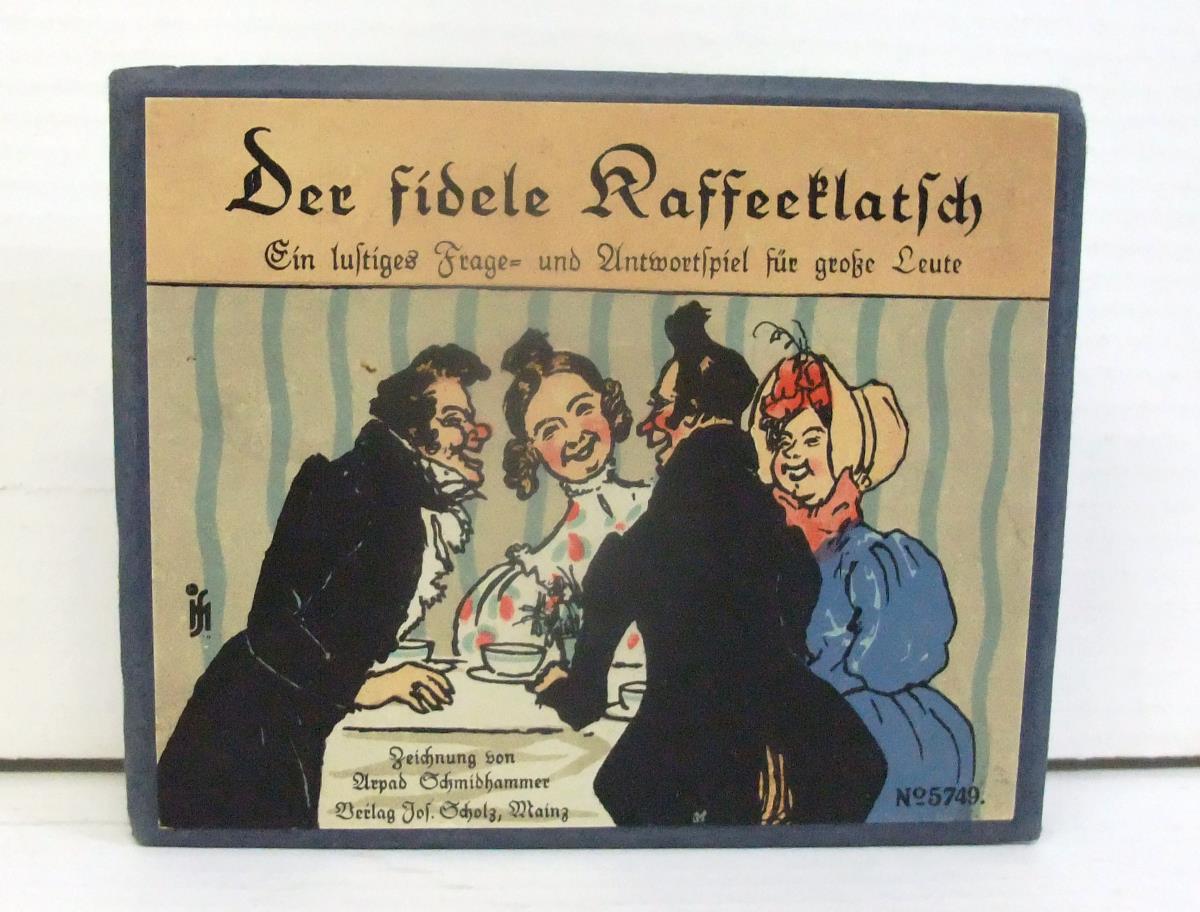 Der fidele Kaffeeklatsch. Ein lustiges Frage - und Antwortspiel für große Leute.