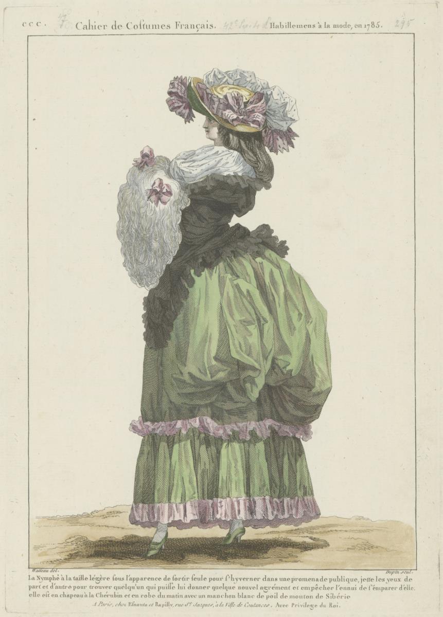 Gallerie des Modes et du Costume Français: La Nymphe à la taille légère. ccc.295