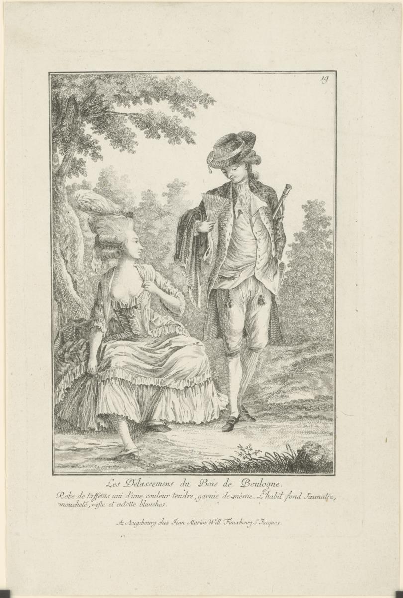 Gallerie des Modes et du Costume Français: Les Délassemens du Bois de Boulogne. M.69