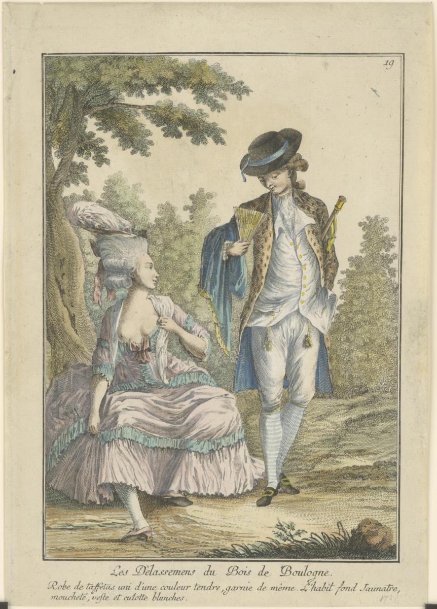 Gallerie des Modes et du Costume Français: Les Délassemens du Bois de Boulogne. M.69