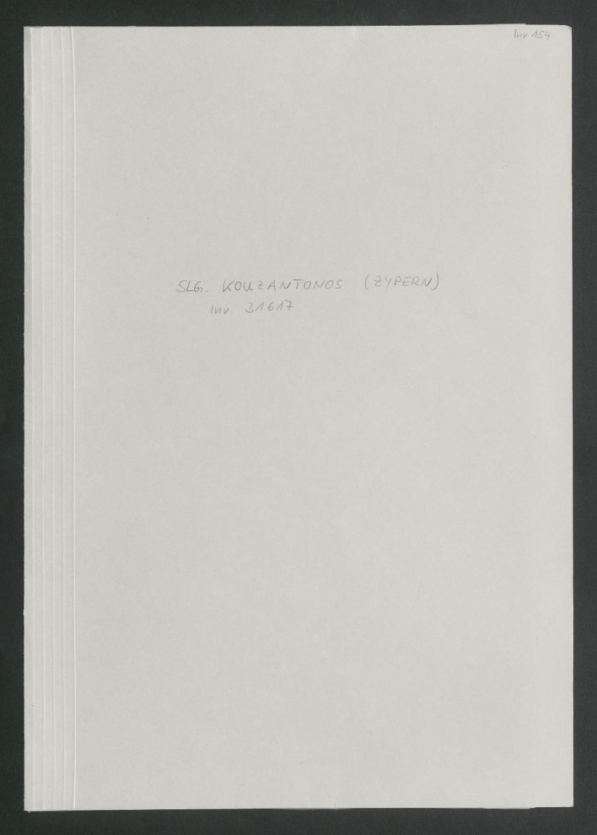 Kypern (Slg. Kouzantonos) Verzeichnis der unter der Gesamtnummer 31617 angeführten Stücke