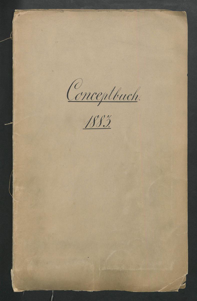 Conceptbuch. 1883.