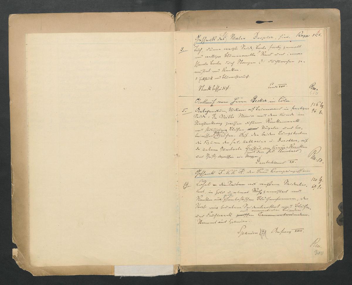 Kunstgewerbe-Museum zu Berlin. Stoffsammlung Conceptbuch Stoffe, Stickereien & Spitzen. Ankäufe & Geschenke 1885.