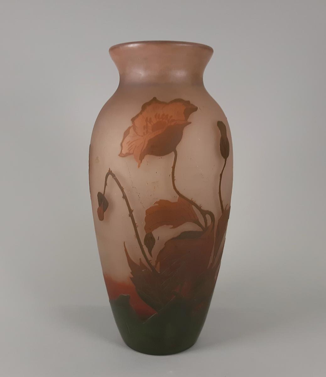 Vase mit Mohn