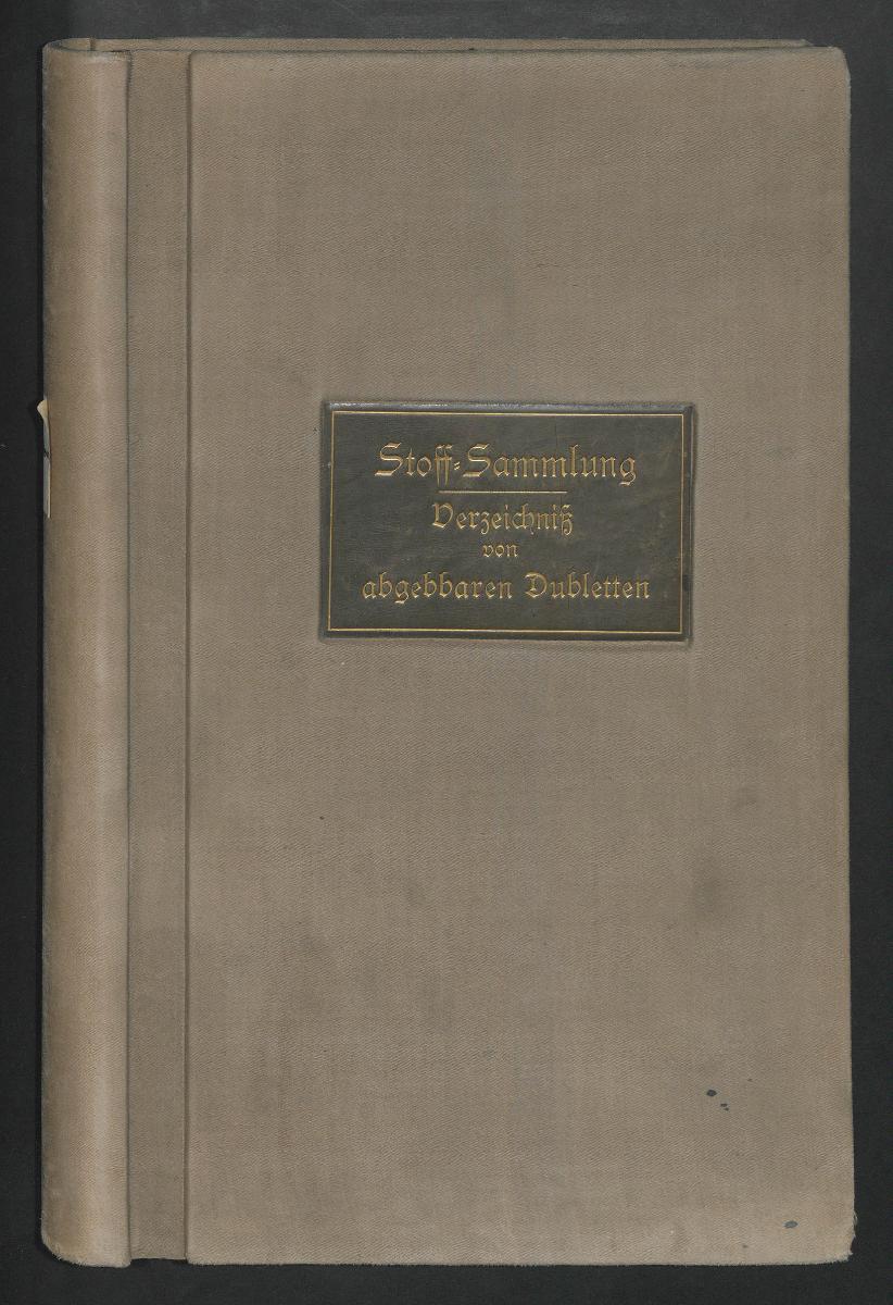 Stoff-Sammlung Verzeichnis von abgebbaren Dubletten