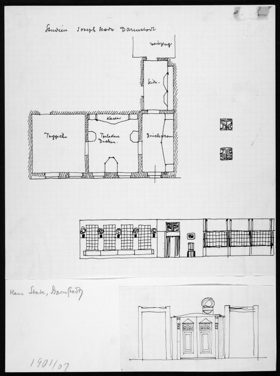 Skizzenblätter: Haus Stade, Darmstadt