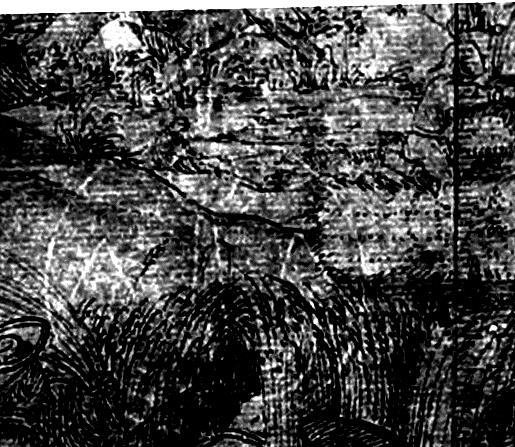 Monatsbild des Juni. Landschaft mit Bauern, Tieren und Vogelfängern
