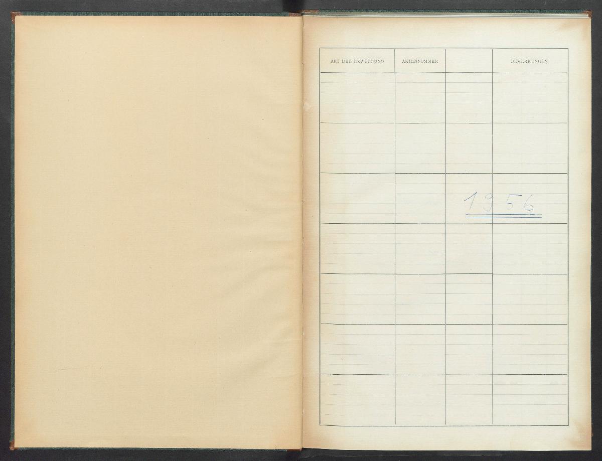 Erwerbungsbuch 1956-1957