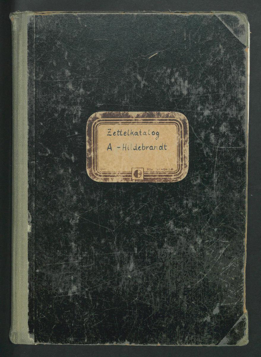 Zettelkatalog A-Hildebrandt