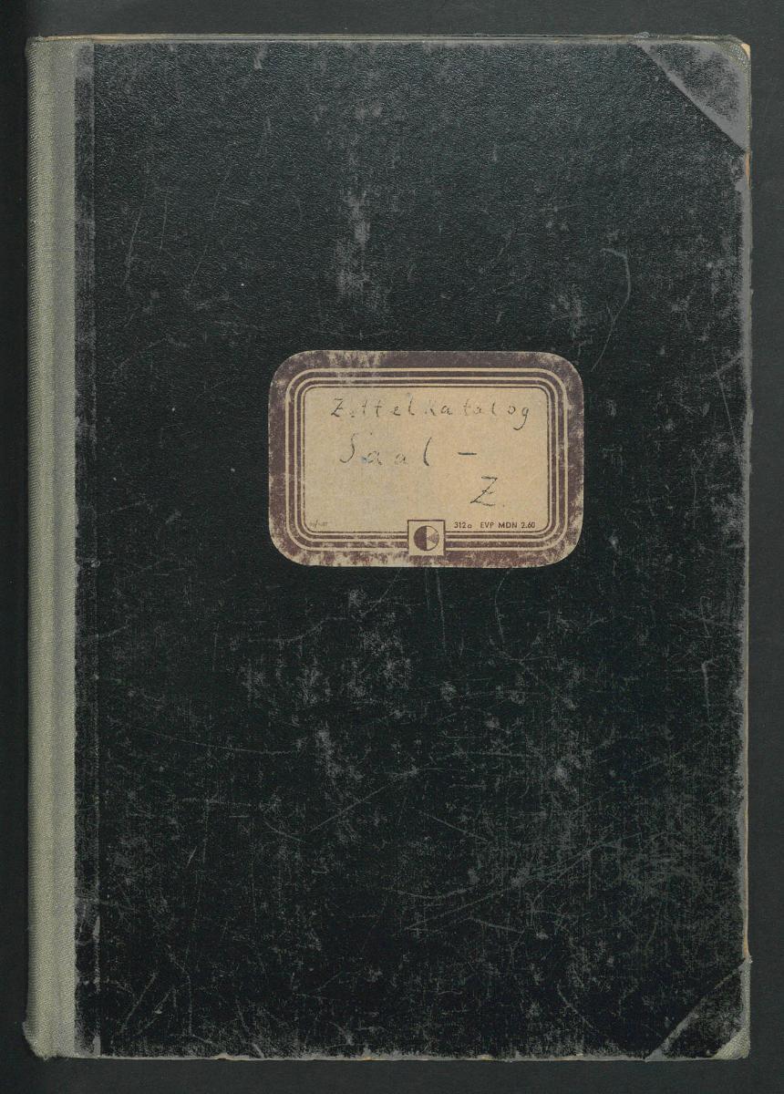 Zettelkatalog Saal-Z