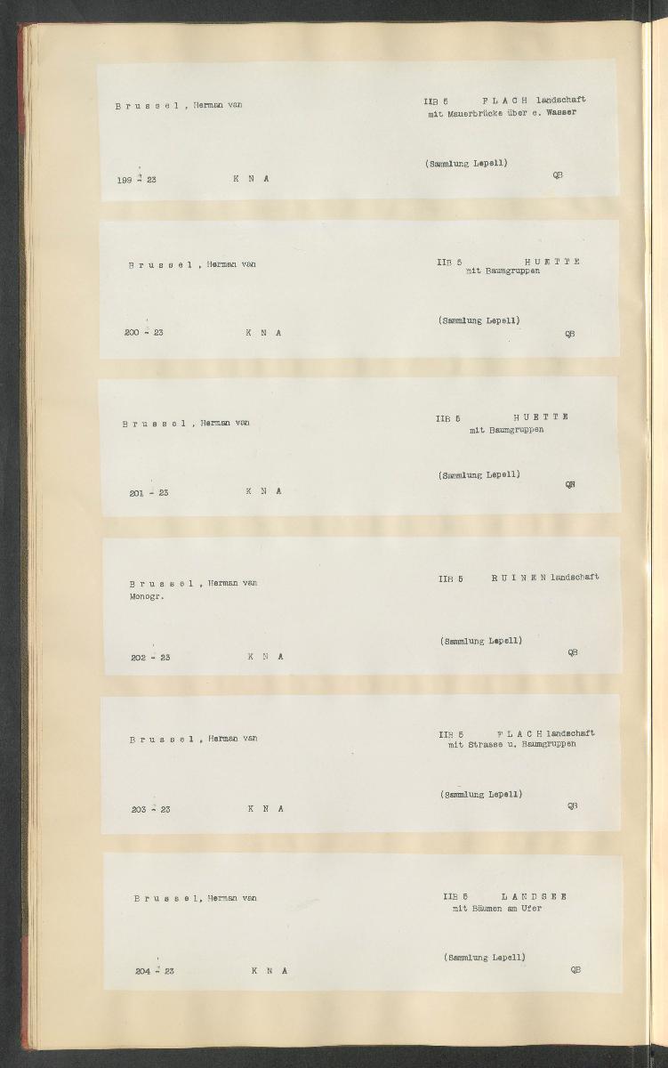 Druckgraphik Inventar Alter Bestand bis 1878 Bd. 23