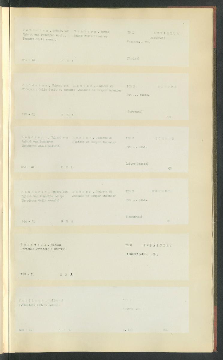 Druckgraphik Inventar Alter Bestand bis 1878 Bd. 31