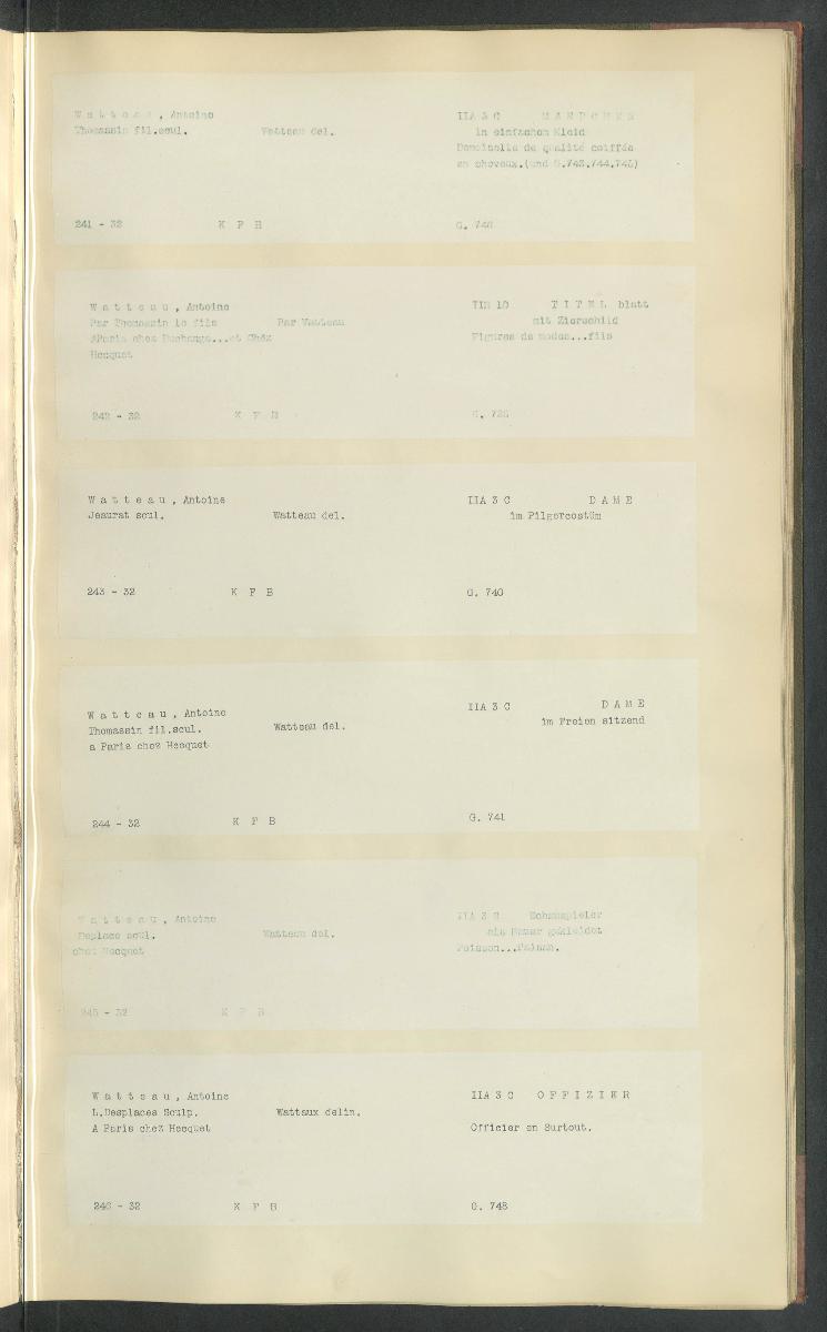 Druckgraphik Inventar Alter Bestand bis 1878 Bd. 32
