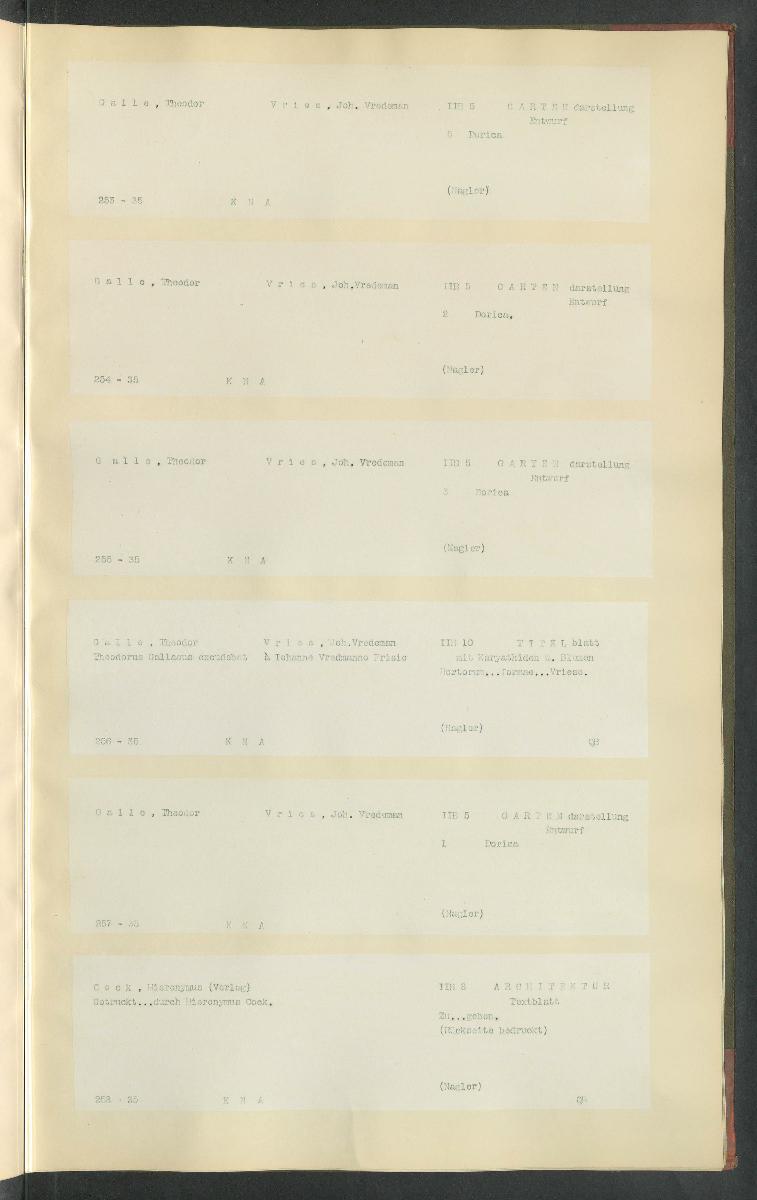 Druckgraphik Inventar Alter Bestand bis 1878 Bd. 35
