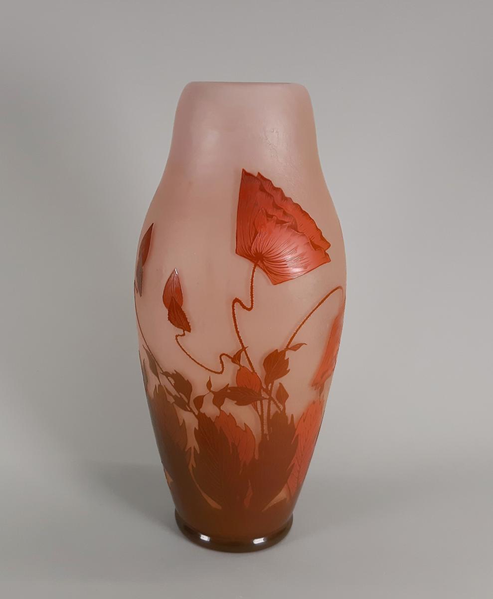 Vase mit Mohn