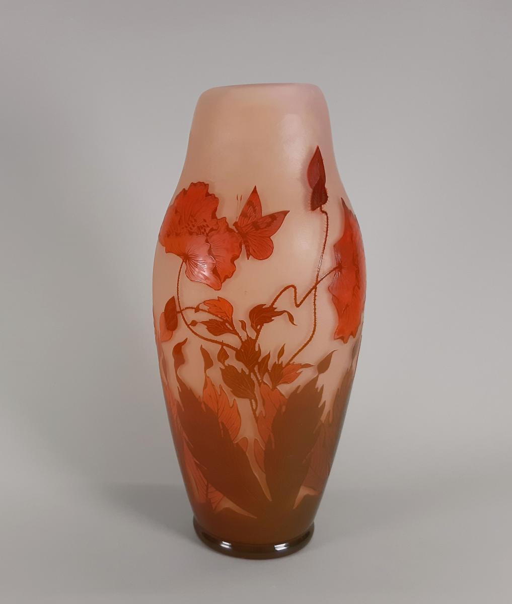 Vase mit Mohn