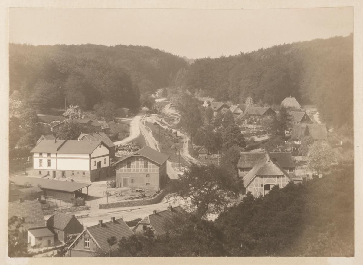 Tesperhude von Käses Hotel aus (im Lauenburgischen) (aus dem Album "Hamburg: Land und Leute der Niederelbe", Nachträge)