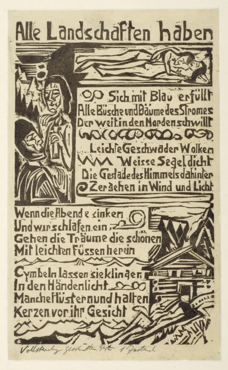 Georg Heym Umbra vitae Alle Landschaften haben