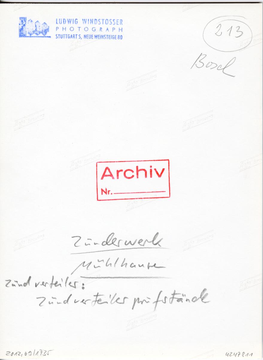 Robert Bosch GmbH, Kontrolle von Zündverteilern im Werk Mühlhausen