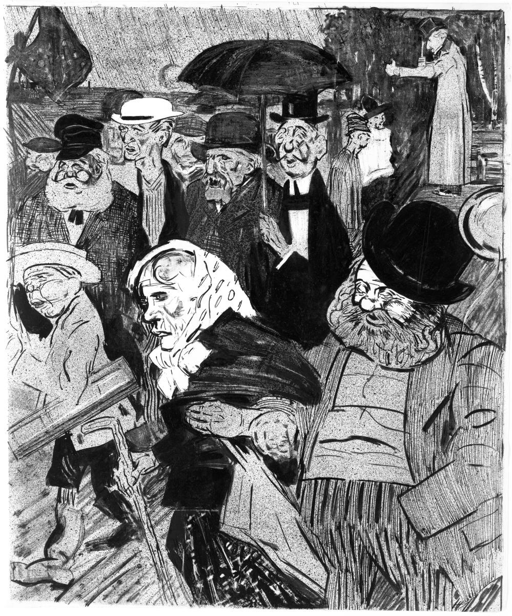 Berliner Maifeier. (veröffentlicht im Simplizissimus 1897, Heft 29)